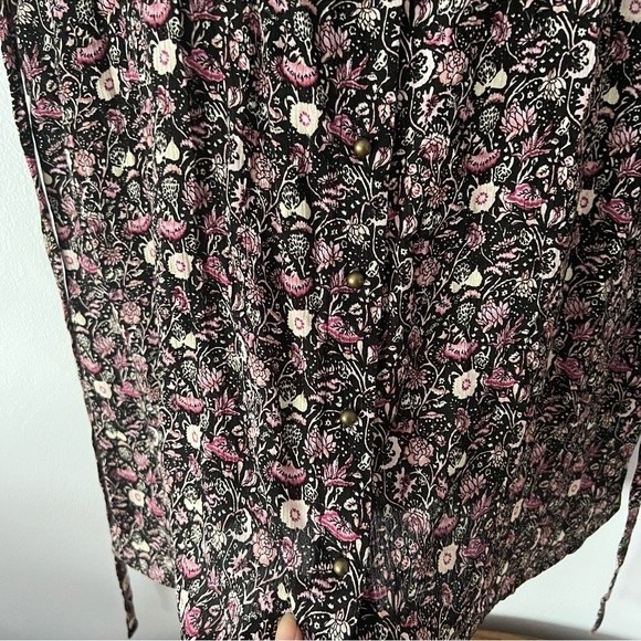 Forever 21 Pink Floral Print Button Down Dress Medium - Picture 5 of 10